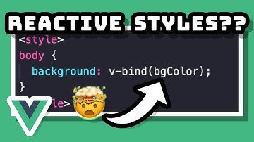 We can use REACTIVE VARIABLES in Vue CSS!!