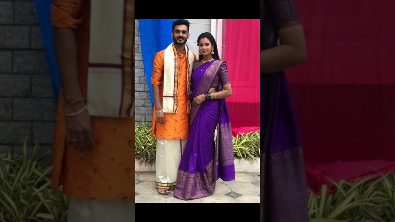 🖤💚 Serial Actor Anusha Hegde and Prathap photos 💚🖤 # lovely couples # cute video#