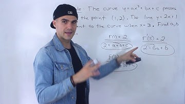 MCV4U (Grade 12 Calculus) - Solve for Constants Given Tangent Information