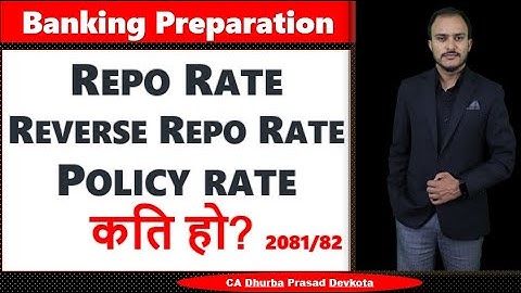 NRB MONETARY POLICY | CRR | SLR | | REPO RATE | Reverse Repo Rate | Bank Rate | CA Dhurba #nrb