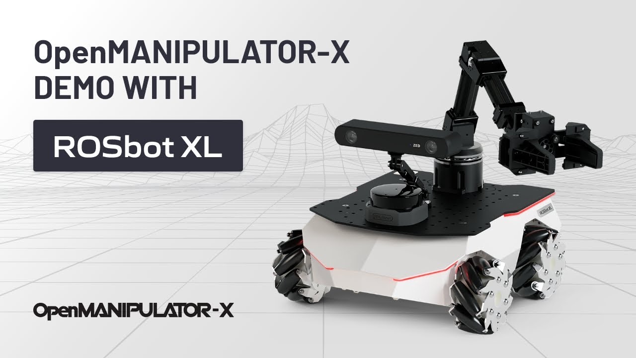 ROSbot XL with OpenMANIPULATOR-X - YouTube