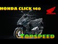 Honda Click 160 | Top Speed Via Gps speedometer