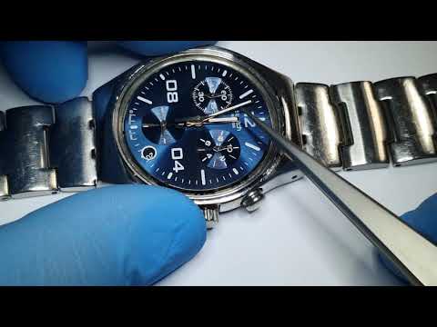 how to change Swatch Irony Chrono  Pusher Button