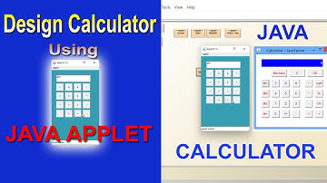 Design a Calculator using Java applet || Calculator in Java with source code || Java Calculator