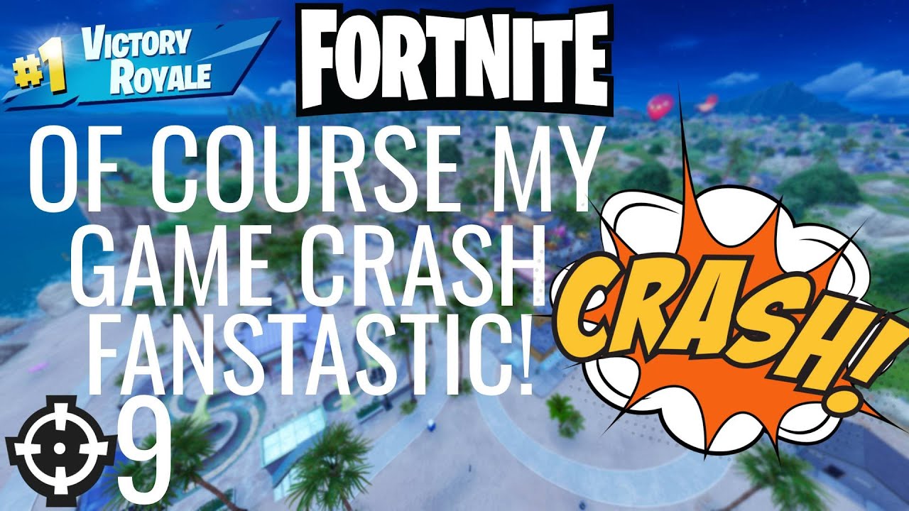 Playing Fortnite Solo OF COURSE MY GAME CRASH FANTASTIC!