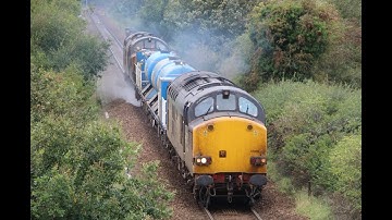 DRS 37059 & 37069 work 3S01 RHTT around Norfolk