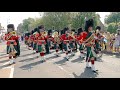 Band of The Royal Regiment of Scotland playing on the march during 2023 Linlithgow Marches