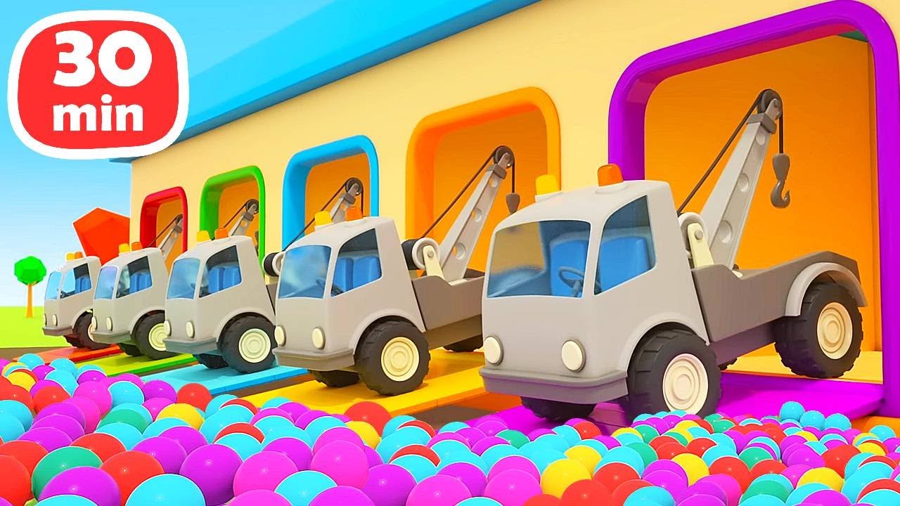 Die Helfer Autos und ihre neue Einsätze. Helfer Autos Kompilation