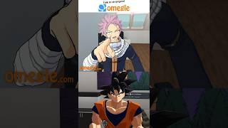 Goku Goes On Omegle Pt. 8 #goku #fairytail #gojo #anime #shorts