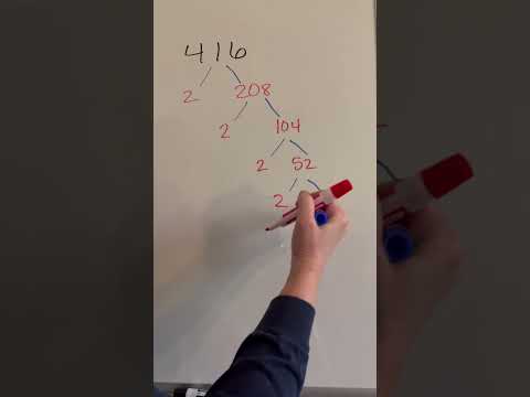 Prime Factorization With Larger Numbers #math #homeschoolmath  #mathinstruction #mathematics