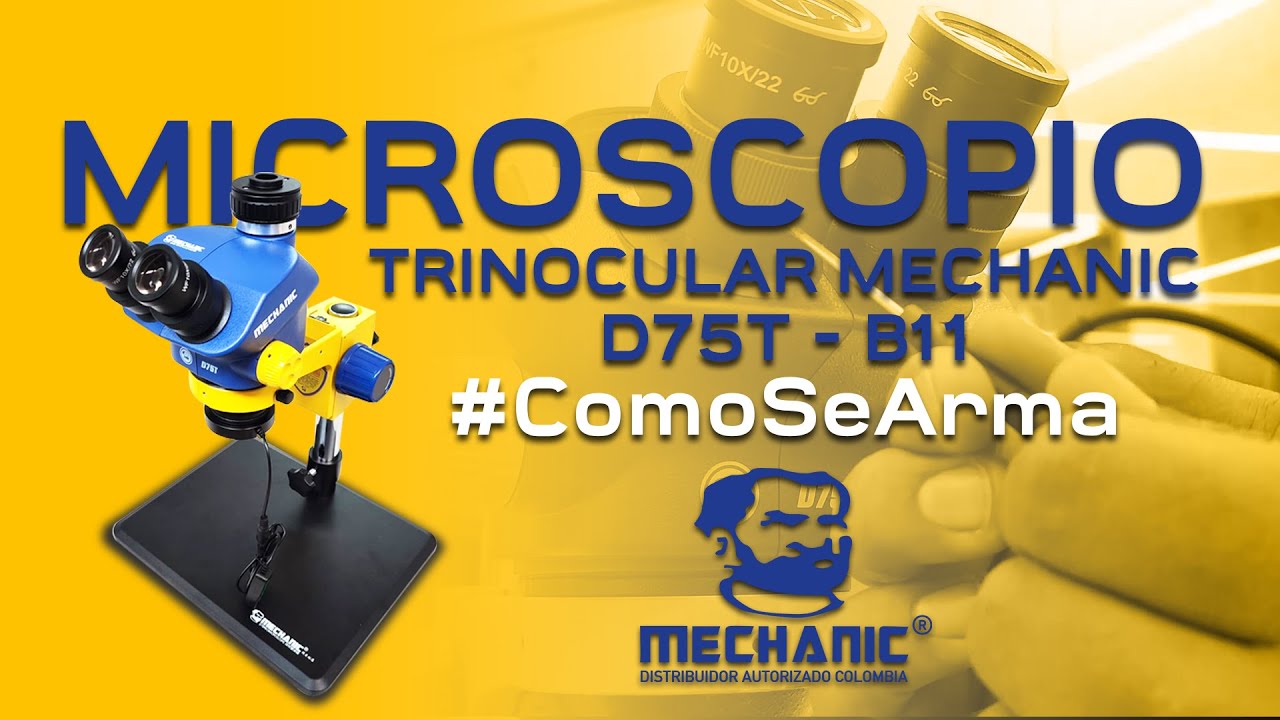 MICROSCOPIO TRINOCULAR MECHANIC ComoSeArma YouTube
