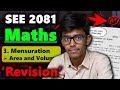 Class 10 SEE 2081 Maths 🔥 | Mensuration Important Question | Final Revision🔥|
