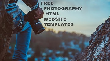 Free Photography HTML Website Templates in 2022 | Photography Templates | Blogybay | Bay of Blogs