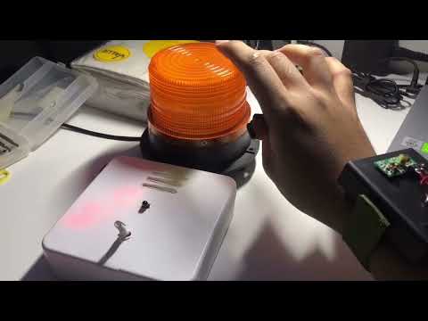 Fire Alarm With Buzzer And Special Watch For Blind And Deaf People