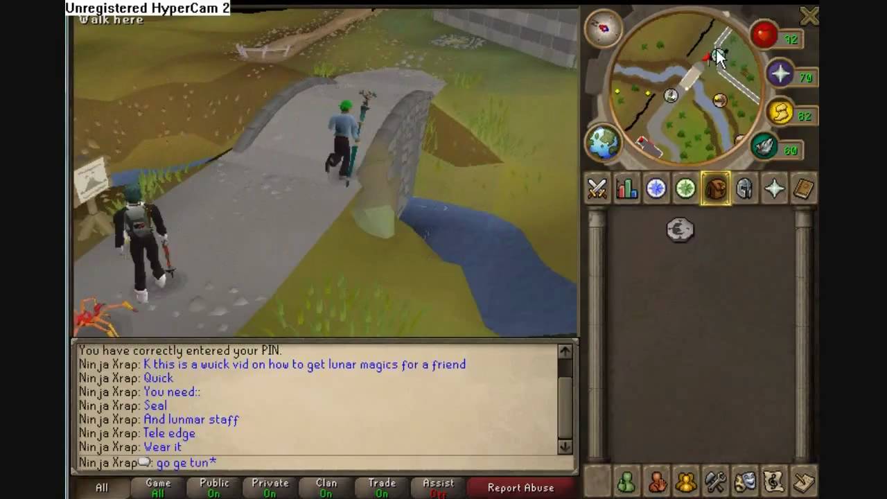 RuneScape Getting to the Lunar altar (getting vengeance) using Fairy