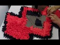 TAPETE DE BIQUINHO DIFERENTE - RETALHOS-Doormat Ideas  ! DIY Handmade Thing