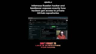 Russian Hacker Exposes How Private GitHub Repos Got Hacked 😳 #github