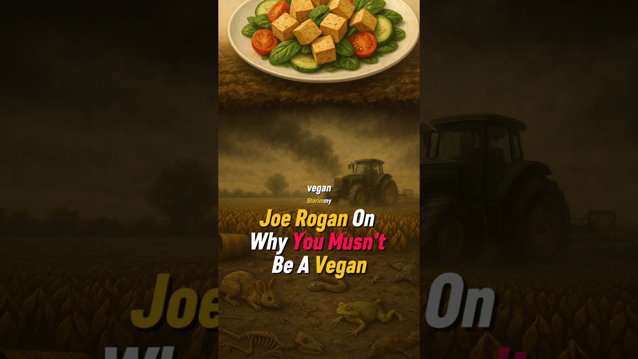 Joe Rogan On Why You Musn't Be A Vegan #joerogan #vegan #farming  #shorts