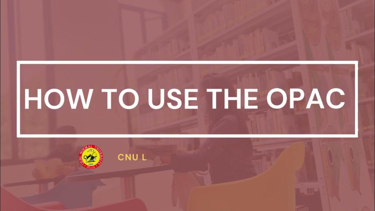 How To Use The OPAC At CNU LRC Library Website YouTube how-to-use-the-opac-at-cnu-lrc-library-website-youtube