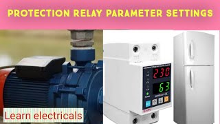 Voltage protection relay settings In Urdu/Hindi