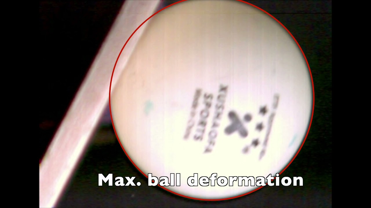 Super Slow Motion Table Tennis Ball and racket physics