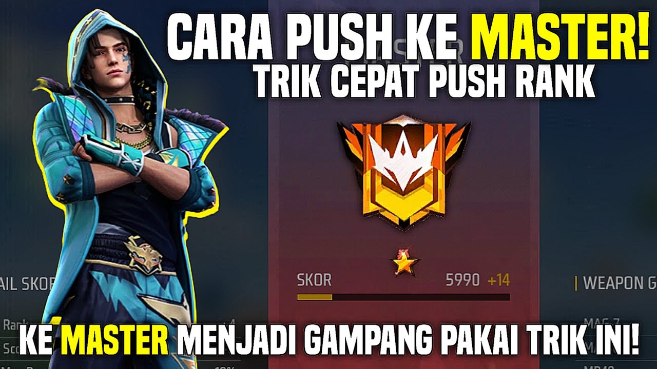 CARA CEPAT PUSH RANK KE MASTER! TIPS DAN TRIK PUSH RANK FREE FIRE ...