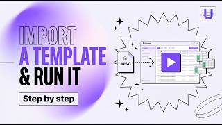 How to Import a Template and Run It in UScraper (No-Code Web Scraping)