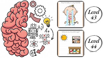 Brain Test : Level 43 , 44 – How to Solve? (Walkthrough)