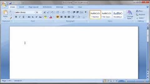 Adding a Header and Footer in Microsoft Office Powerpoint and Word 2007