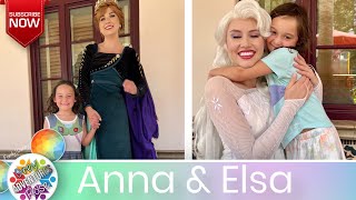 Meeting Anna and Elsa at Disney World and Disneyland 2022 - 10 Anna and Elsa Interactions