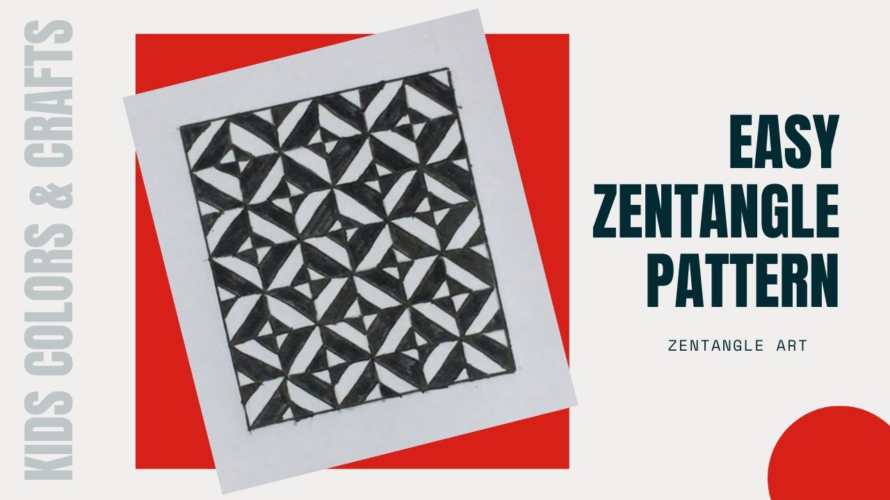 zentangle pattern || step by step tutorial || easy zentangle pattern ...