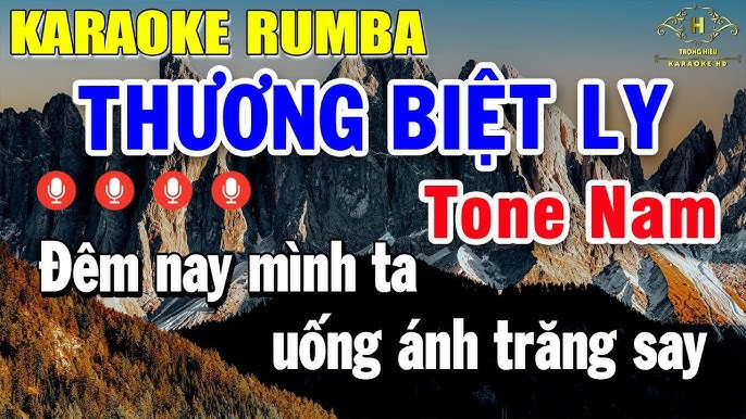 Thương Biệt Ly Karaoke Tone Nam ( Bm ) Nhạc Sống Rumba | Trọng Hiếu