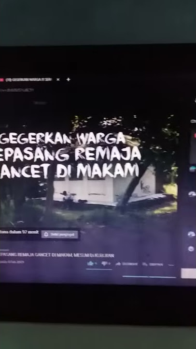 gegerkan warga sepasang remaja mesum di makam wali candi pancurawis #short