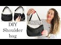 Baguette bag DIY, Sewing 90s style bag, faux leather bag sewing tutorial, Craft video, Anita Benko