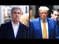 LIVE: Donald Trump and Michael Cohen attend criminal trial in New York