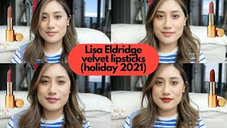 SWATCHES \& COMPARISONS - Lisa Eldridge New Velvet Lipsticks
