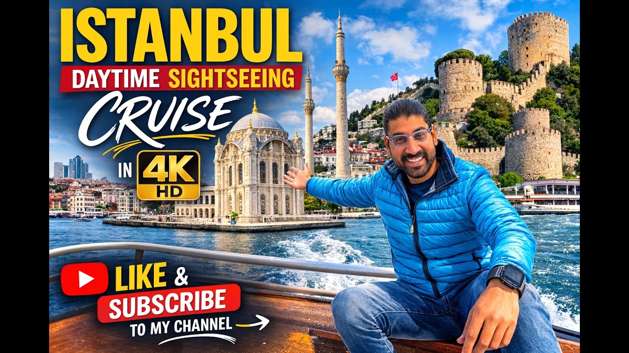 Istanbul Daytime Sightseeing Cruise in 4K HD