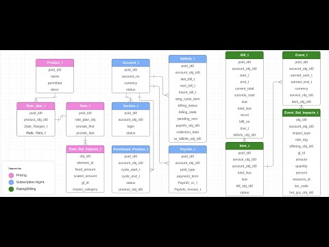 Oracle BRM entities & Database