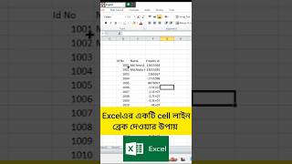 Excel এ line break দেওয়া সহজ উপায়। how to do line break in excel. #excel #follow #subscribe