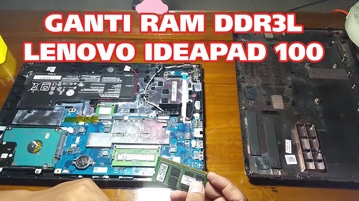 TUTORIAL UPGRADE RAM DDR3L LENOVO IDEAPAD 100