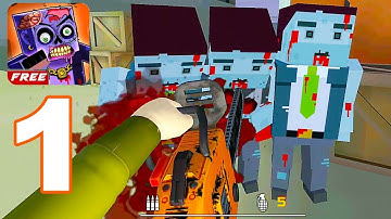 Pixel Zombie War: Survival - Gameplay Walkthrough Part 1 - Level 1 - 4 (Android Games)