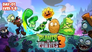 PVZ 3 (Plants vs. Zombies 3 Welcome to Zomburbia) - Subtitle Indonesia [DAY-01 / LEVEL 1-8)