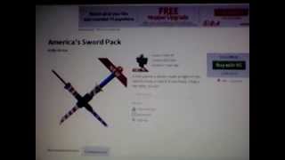 Roblox Ll America S Sword Pack Ll Roblox Hat Youtube - roblox golden deluxe sword pack