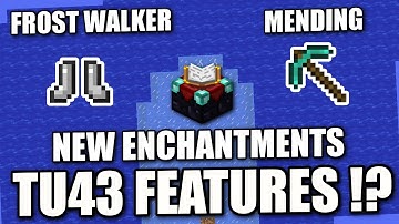 Minecraft PS4 - NEW ENCHANTMENTS - TU43 FEATURES - Tutorial ( PS3 / XBOX / WII U )