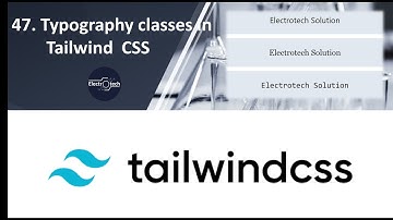 Typography classes of Tailwind CSS in Hindi