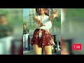 Hot skirt dancing girl in outdoor