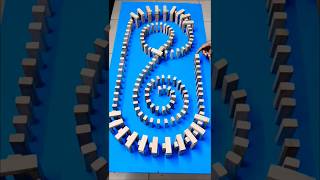 Most Unique Jenga Chain Ever! (Infinity Shape Build) ♾️♾️♾️ #shorts #jenga #chainreaction