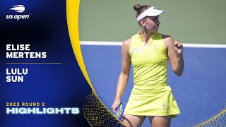 Elise Mertens Vs. Lulu Sun Highlights 2025 Us Open Round 2