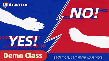 Acadsoc Demo Class: Which teacher would you choose for 3-6 year old students?
