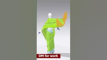 Saree 2.0 || Clo3D/marvelous Designer || Daz3D #shorts #daz3d #clo3d